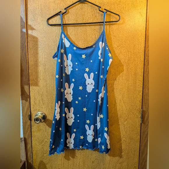 unknown Other - Blue Nightgown With Bunnies